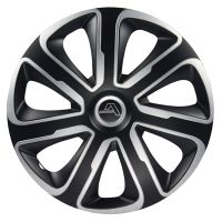 Set Capace janta tabla 16' Alcar Livorno Argintiu si Negru